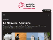 Tablet Screenshot of pro.tourisme-aquitaine.fr
